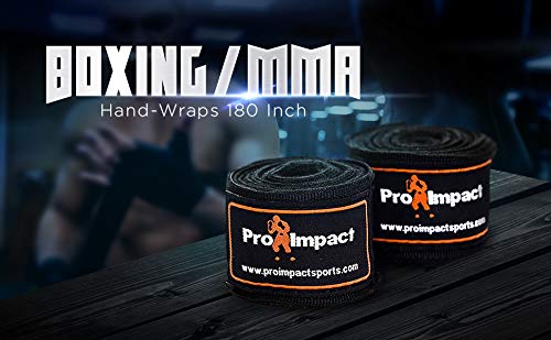 Pro Impact 180 Inch Mexican Style Boxing Hand Wraps - Stretchable Wrist & Knuckle Support for MMA  Muay Thai  Kickboxing  Heavy Bag & Combat Training - Men & Women - Image 4